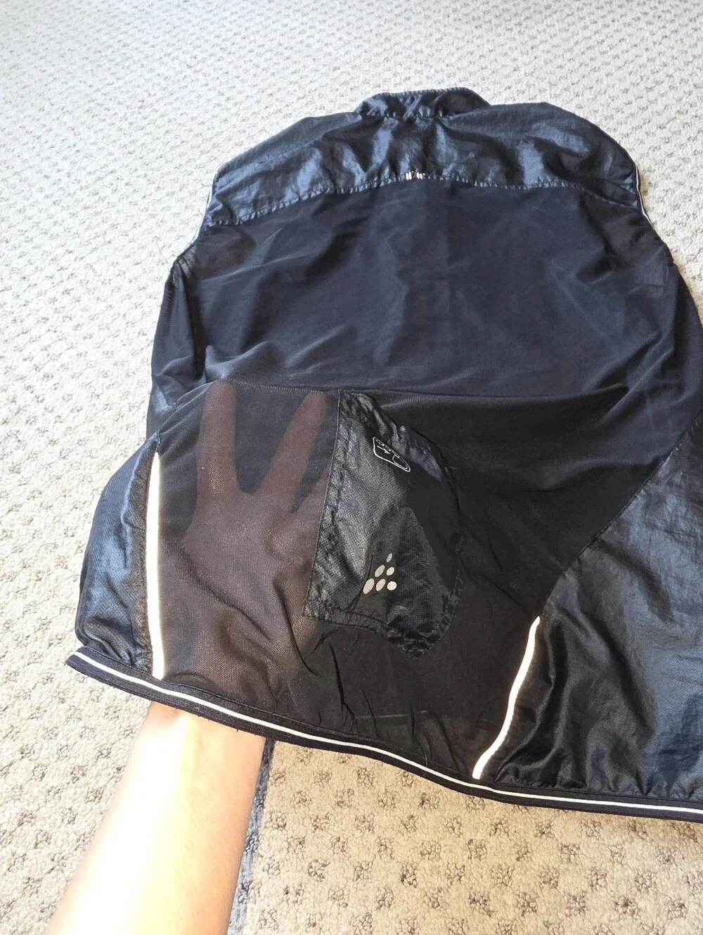Craft Black And Reflective Cycling Vest